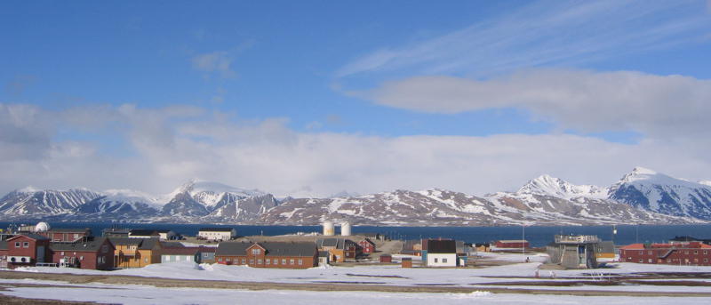 Ny-Alesund - most of the buildings are research stations by various countrie